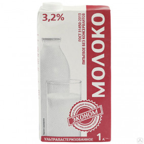 Молоко "Летнее утро" 3,2 % 1л - фото - 1