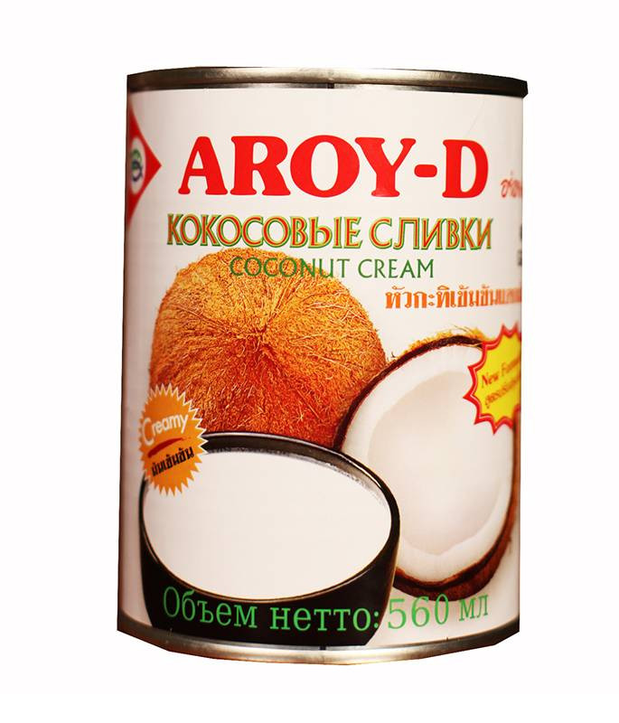 Сливки кокосовые AROY-D 0,56 л - фото - 1