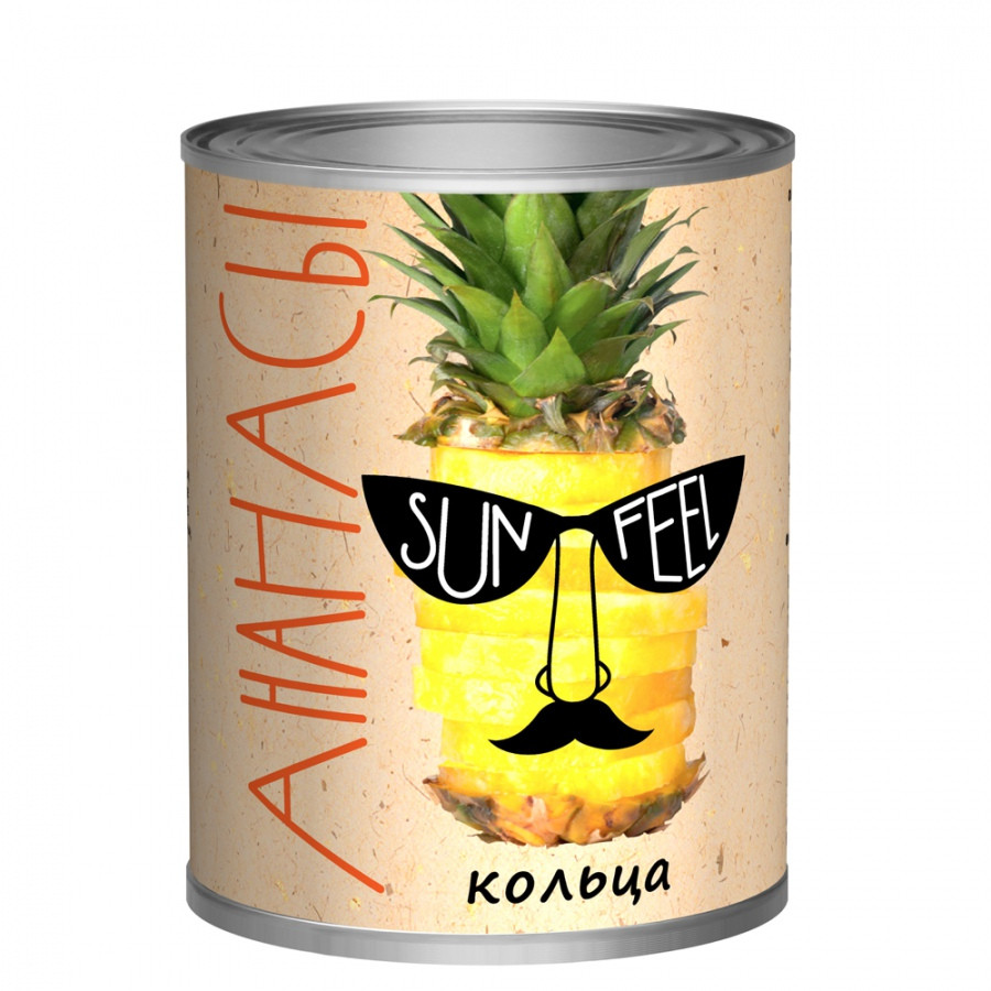 Ананасы кольца 580мл SUNFEEL - фото - 1