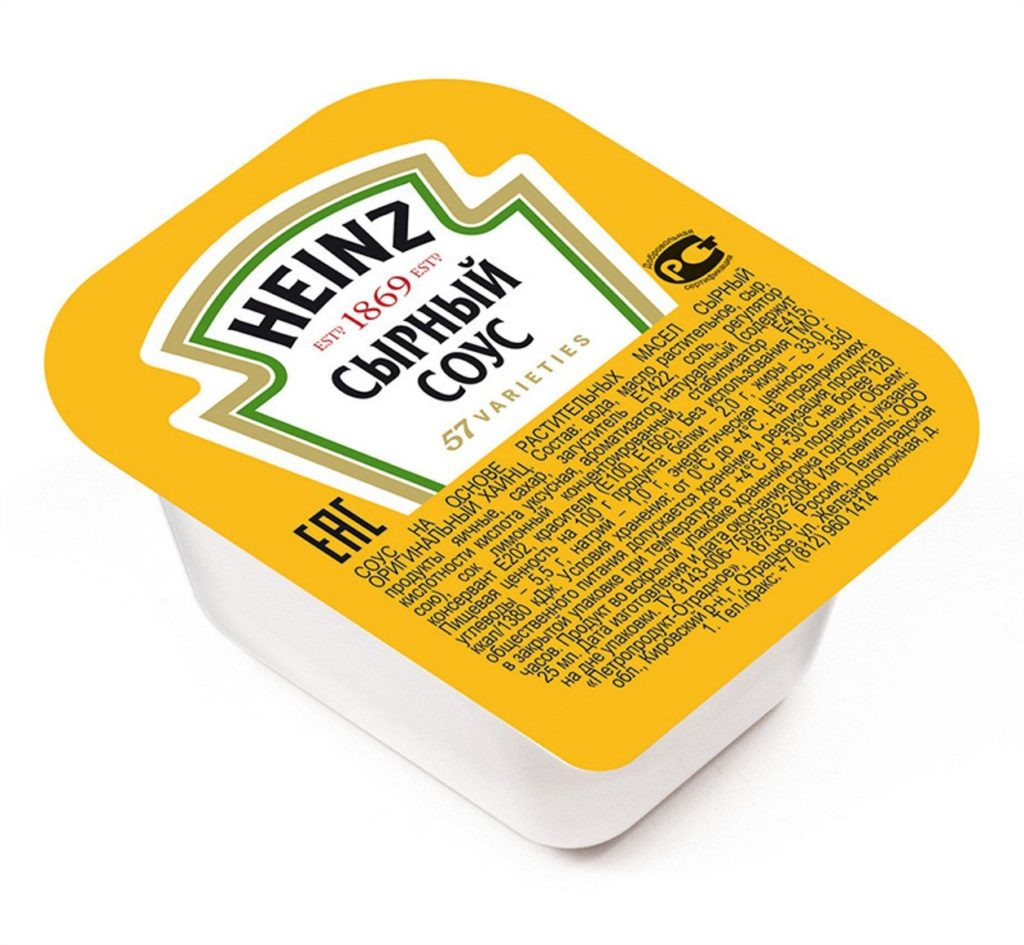 Дип-пот соус Сырный Heinz 25 мл х 125 шт/3,06 кг - фото - 1