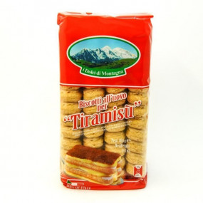 Печенье Савоярди сахарное для тирамису ТМ "I dolci di montagna" (0,400 кг) упак. 15 шт - фото - 1