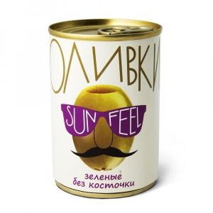 Оливки б/к SUNFEEL 300мл - фото - 1