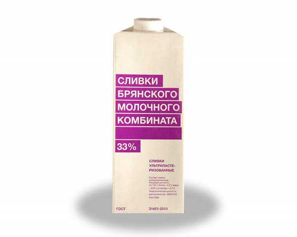 Сливки БМК, 33%, 1 л - фото - 1