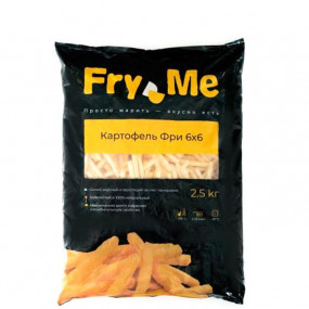Картофель фри в панировке 6 х 6 Fry Me (А/B) Lamb Weston 2,5 кг (5 шт/кор) - фото - 1