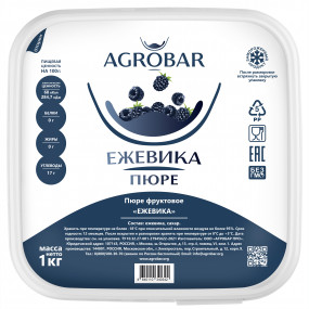 Пюре Агробар Ежевика 1 кг - фото - 1