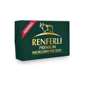 Масло сливочное RENFERLI 82,5% 400 гр - фото - 1