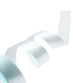 Лента атласная 2,5 см голубая 010 (22 метра) - фото - 1