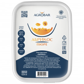 Пюре Агробар Абрикос 0,25 кг - фото - 1