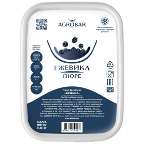 Пюре Агробар Ежевика 0,25 кг - фото - 1