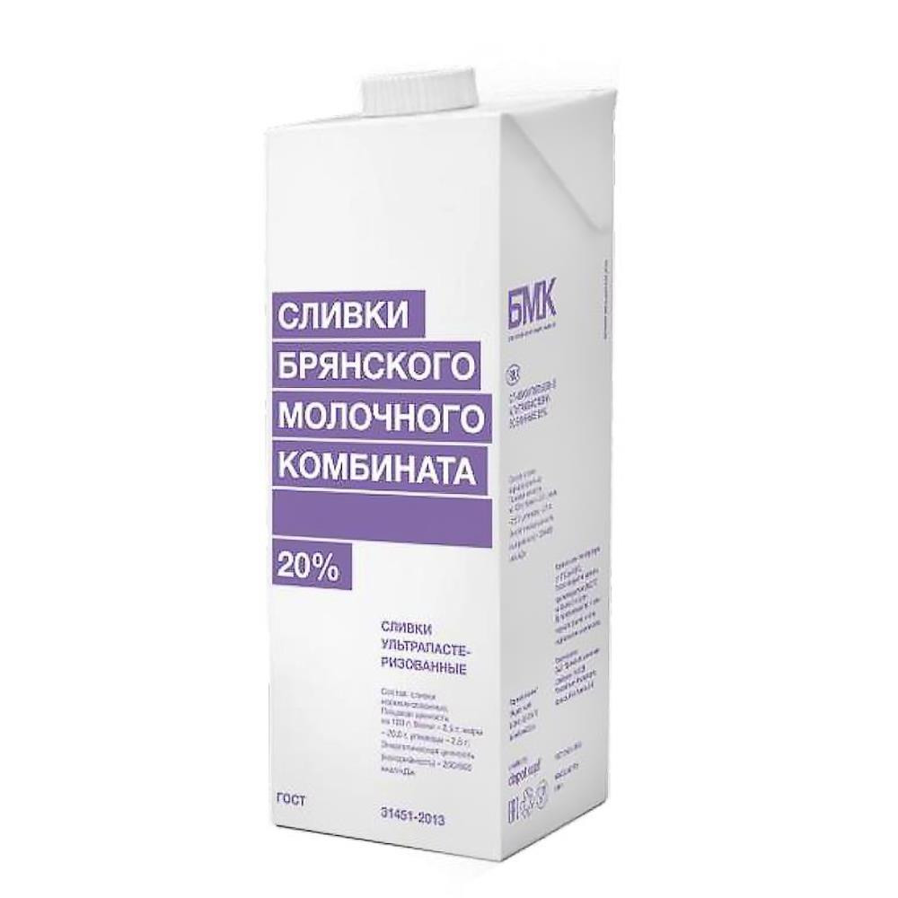 Сливки БМК, 20%, 1 л - фото - 1