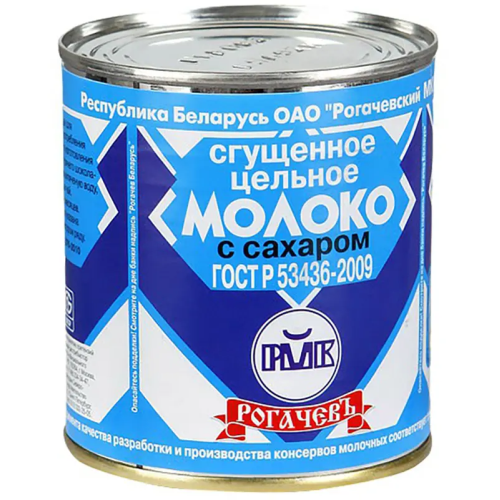 Молоко сгущенное с сахаром Рогачев ж/б 380г - фото - 1