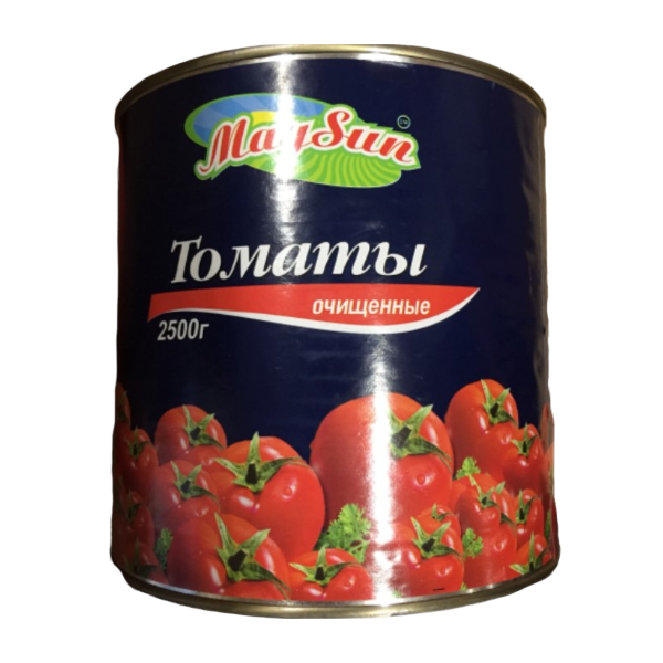 Томаты целые очищенные в с/с, ж/б MAYSUN 2650мл - фото - 1