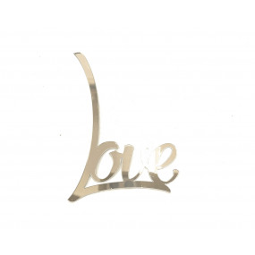 Топпер "Love 6" золото - фото - 1
