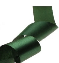 Лента атласная 1 см зеленая 118 (22 метра) - фото - 1