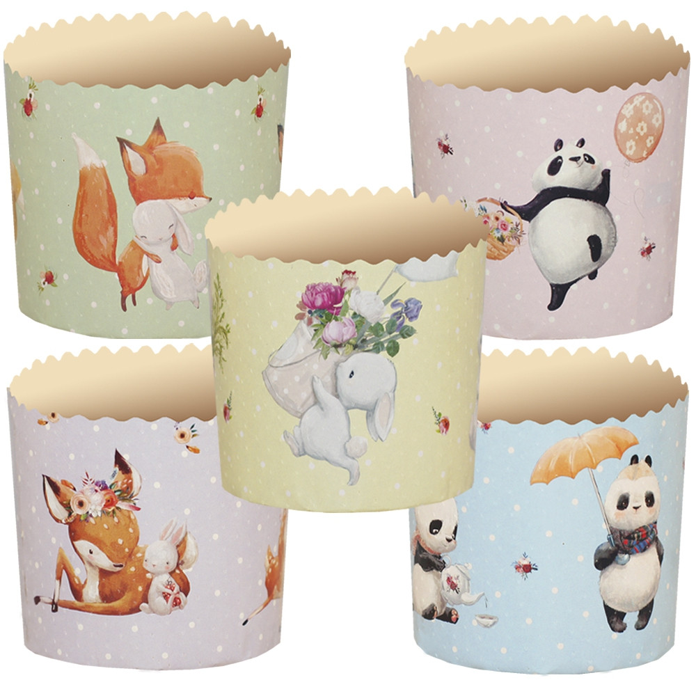 Форма для кулича зверята 9*9 см - фото - 1