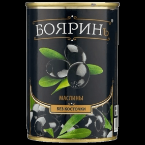Маслины б/к Бояринъ Египет 300 мл - фото - 1