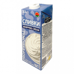 Сливки "Молочный мир" 33% 0,980 кг - фото - 1