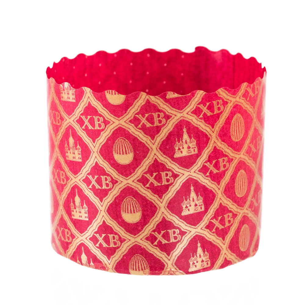 Форма для кулича Флора Красная 13,4*9 см - фото - 1