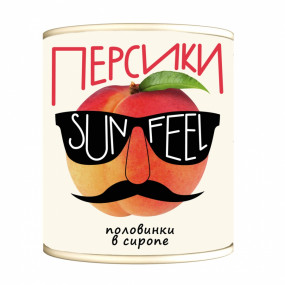 Персики половинки в сиропе SUNFEEL 3100 мл - фото - 1