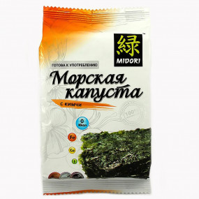 Капуста морская жареная с кимчи Мидори 5 гр - фото - 1