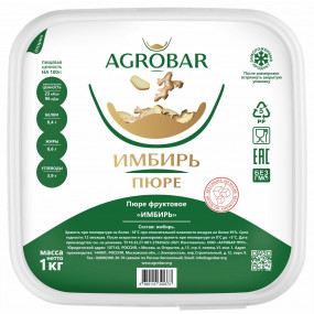Пюре Агробар Имбирь 1 кг - фото - 1