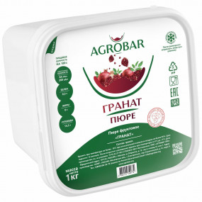 Пюре Агробар Гранат 1 кг - фото - 1