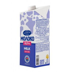 Молоко "Молочный мир" 3,2% 1 л - фото - 1