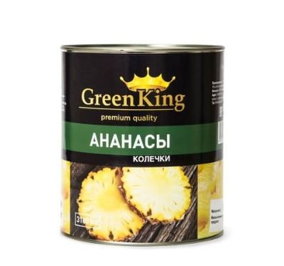 Ананасы кусочки Green King 3100 мл - фото - 1