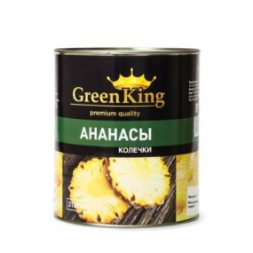 Ананасы кусочки Green King 3100 мл - фото - 1