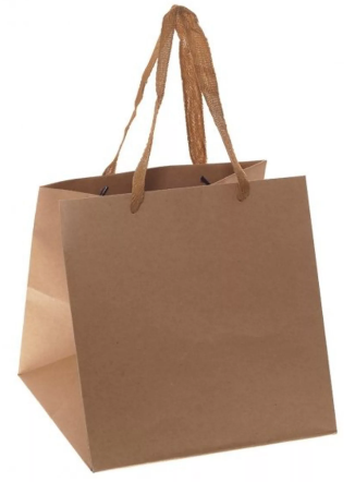 Крафт пакет с дном 20*20*20 см - фото - 1
