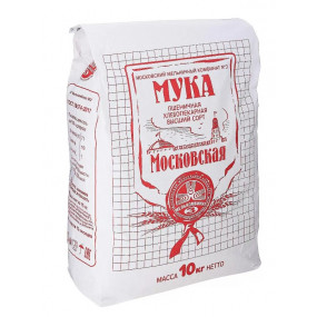 Мука хлебопекарная в/с Московская 10 кг - фото - 1